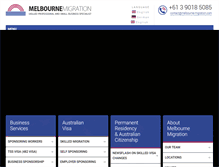 Tablet Screenshot of melbourne-migration.com